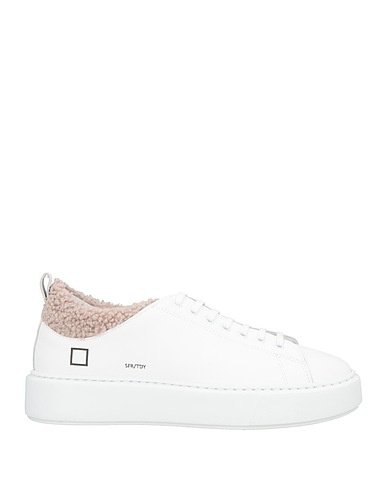 D.A.T.E. Sneakers White Leather, Textile fibers