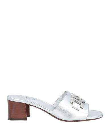 TOD'S Sandals Silver Leather