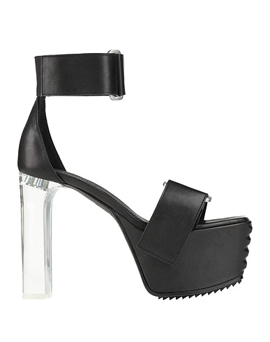 RICK OWENS Sandals Black Leather
