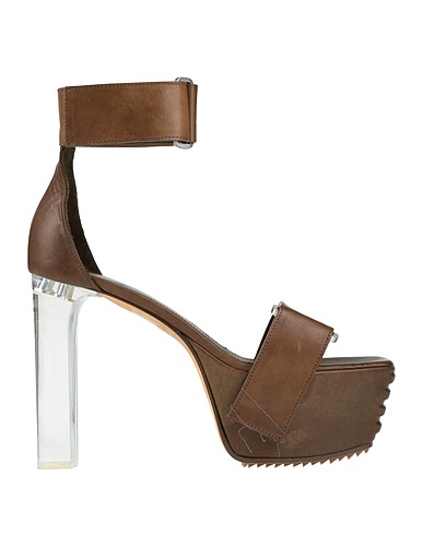RICK OWENS Sandals Khaki Leather