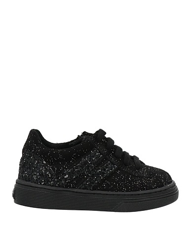HOGAN Sneakers JUNIOR Black Leather, Textile fibres