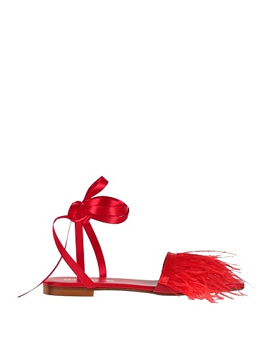 MYCHALOM Sandals Red Leather