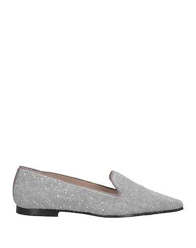 FABIANA FILIPPI Loafers Light grey 48% Virgin Wool, 20% Silk, 17% Cashmere, 11% Alpaca wool, 4% Polyester