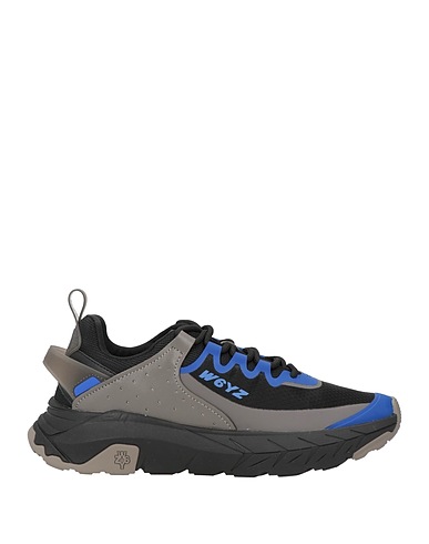 W6YZ Sneakers Black Leather, Textile fibres