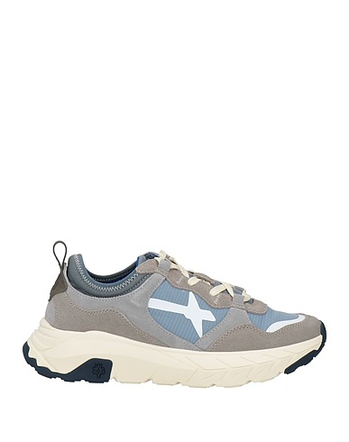 W6YZ Sneakers JUST SAY WIZZ Light grey Leather, Textile fibres