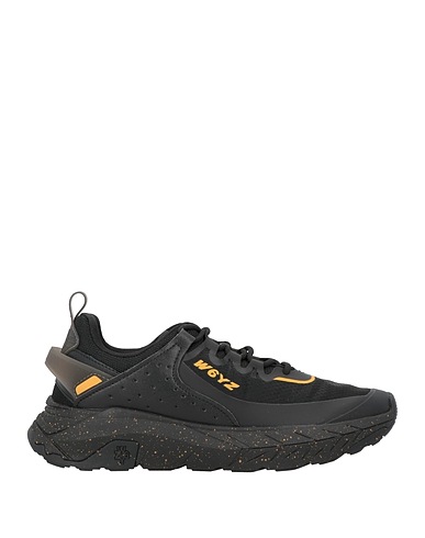 W6YZ Sneakers Black Leather, Textile fibers