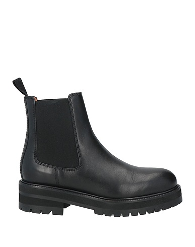 POLO RALPH LAUREN Ankle boot Black 95% Leather, 5% Textile fibers