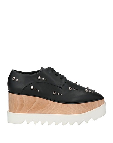STELLA McCARTNEY Laced shoes Black Textile fibers