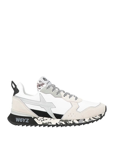 W6YZ Sneakers Off white Leather, Textile fibres