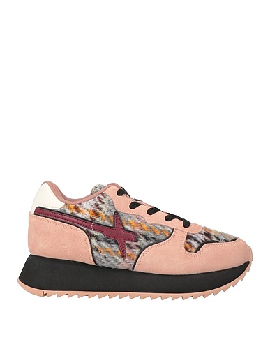 W6YZ Sneakers Antique rose Textile fibers, Leather