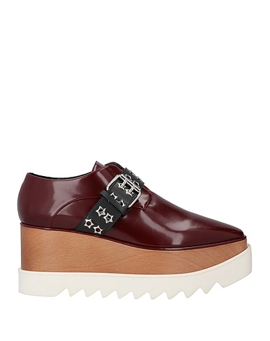 STELLA McCARTNEY Loafers Burgundy Textile fibres