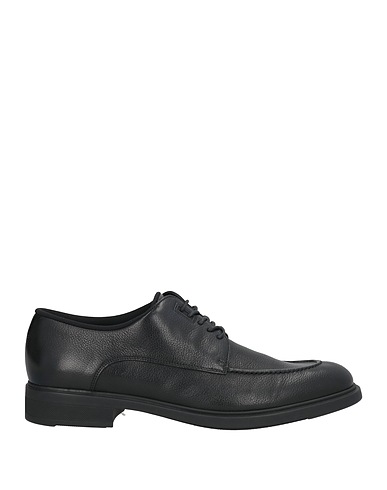 BOSS HUGO BOSS Laced shoes Black Leather