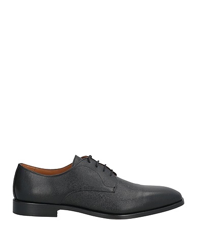 BOSS HUGO BOSS Laced shoes Black Leather