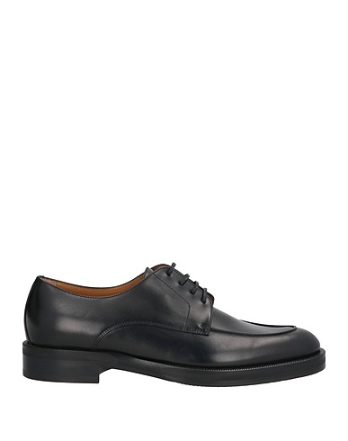 BOSS HUGO BOSS Laced shoes Black Leather