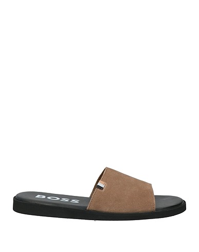 BOSS Sandals Light brown Leather