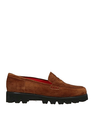 PAS DE ROUGE Loafers Brown Leather