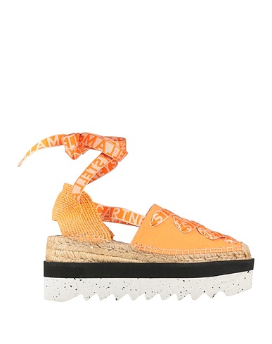 STELLA McCARTNEY Espadrilla Naranja Fibras textiles