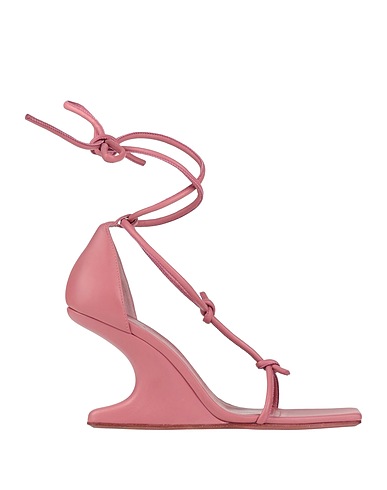 RICK OWENS Sandals Antique rose Leather