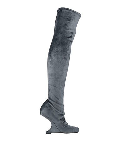 RICK OWENS Boots Grey Textile fibres