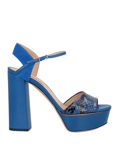 CASADEI Sandals Blue Leather