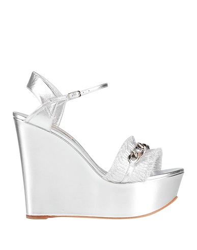 CASADEI Sandals Silver Leather