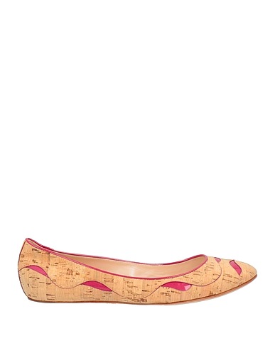CASADEI Ballet flats Sand Textile fibers