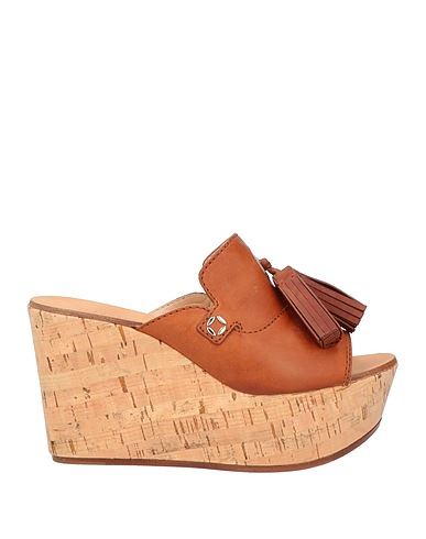 CASADEI Mules and clogs Brown Leather
