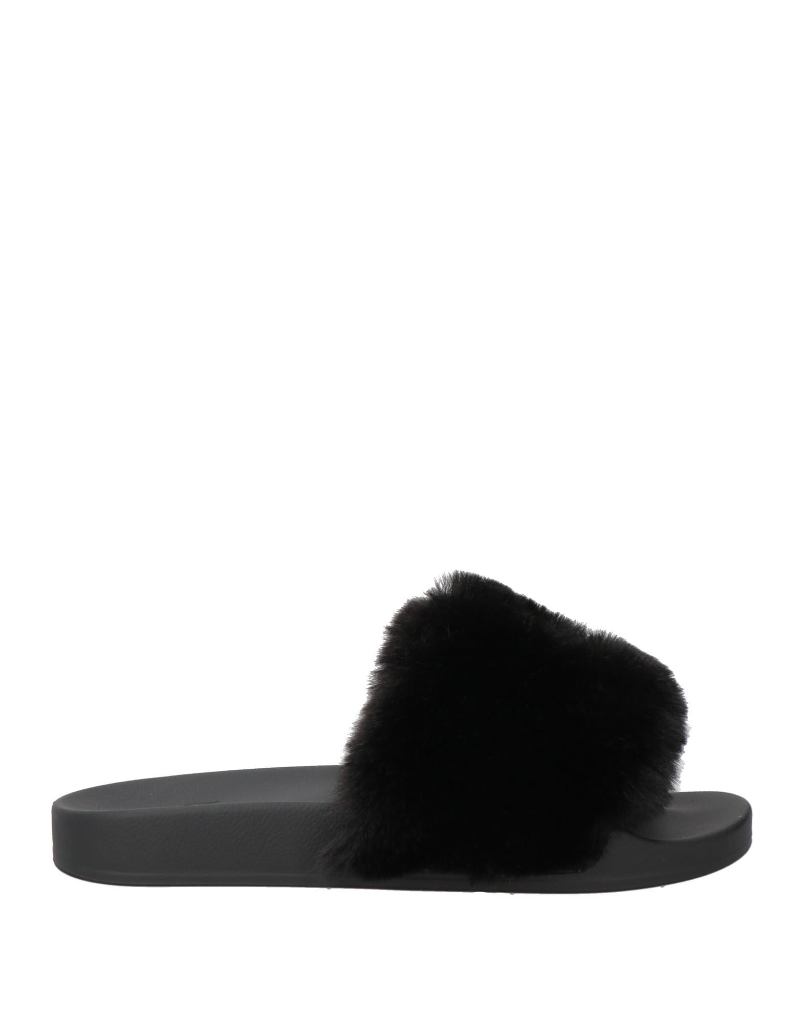 サンダル・ミュール MCM FW25 Black rubber slippers (MESCAMM11 BK) 38 IT / W Monogram Print Rubber Slides Black | MCM ®US