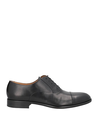BOSS HUGO BOSS Laced shoes Black Leather