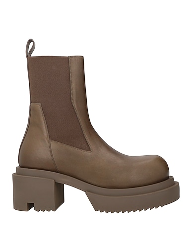 RICK OWENS Ankle boot KHAKI Leather