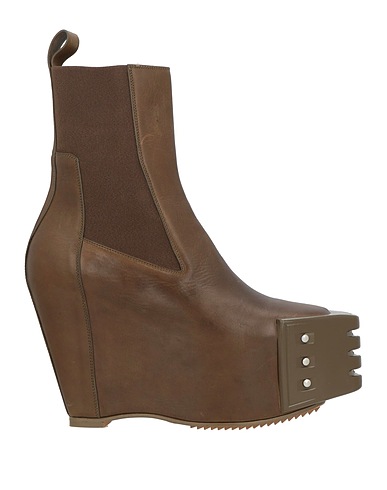 RICK OWENS Ankle boot KHAKI Leather
