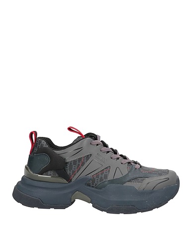 BOSS HUGO BOSS Sneakers Midnight blue Leather, Textile fibers