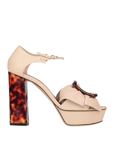 CASADEI Sandals Beige Leather