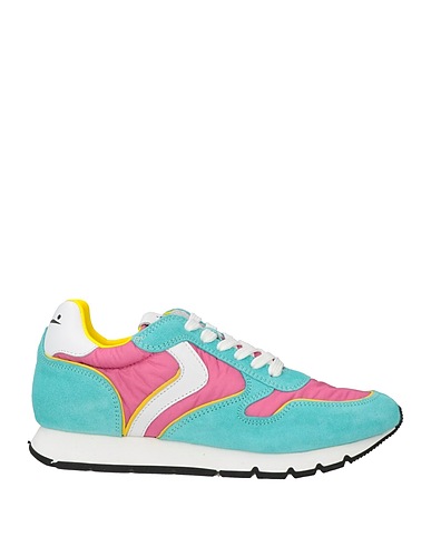 VOILE BLANCHE Sneakers Light green Leather, Textile fibers
