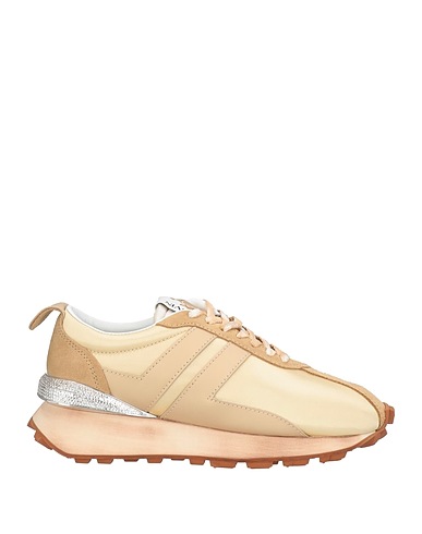 LANVIN Sneakers Sand Leather, Textile fibers