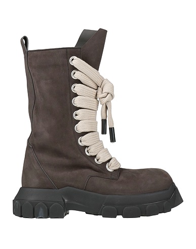 RICK OWENS Stiefelette Braungrau Leder