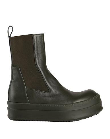 RICK OWENS Ankle boot Dark green Leather
