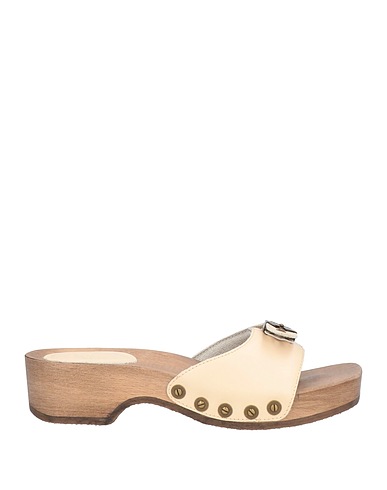RE/DONE & SCHOLL Mule e zoccoli Beige Pelle