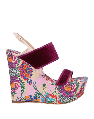 CASADEI Sandals Mauve Textile fibres