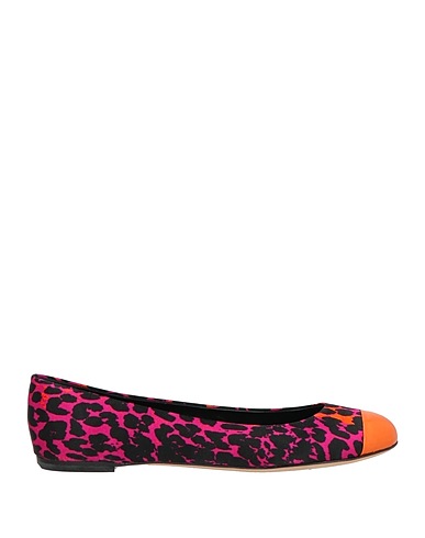CASADEI Ballerine Fucsia Pelle, Fibre tessili