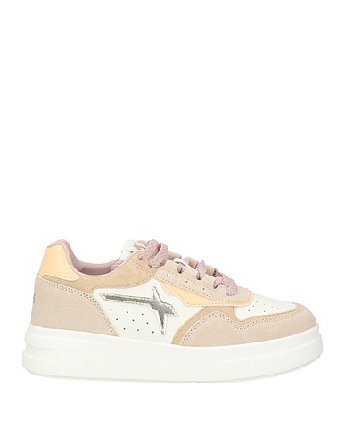 W6YZ Sneakers Panna Pelle, Fibre tessili