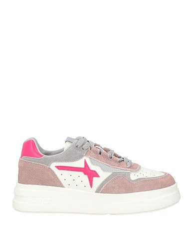 W6YZ Sneakers Antique rose Leather, Textile fibres