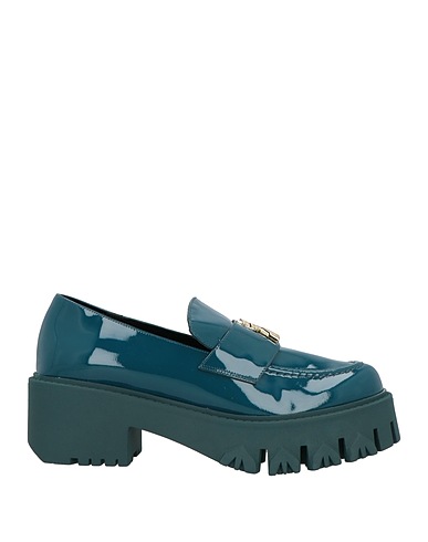 PATRIZIA PEPE Loafers Deep teal 100% Leather