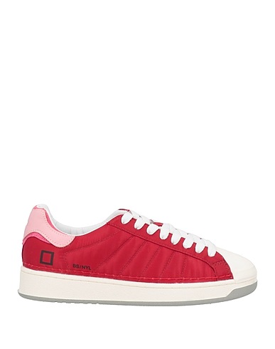 D.A.T.E. Sneakers Red Textile fibers, Leather
