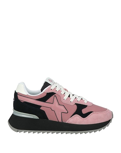 W6YZ Sneakers Αντικέ ροζ Δέρμα, Ίνες υφασμάτων