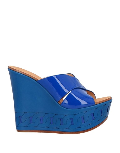 CASADEI Sandals Bright blue Leather