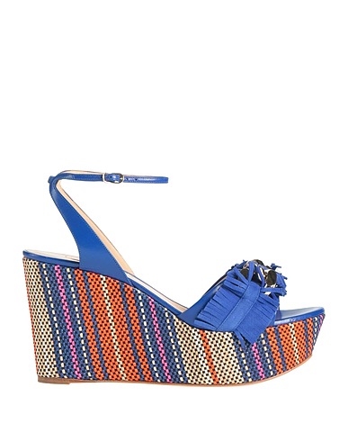 CASADEI Sandals Blue Leather