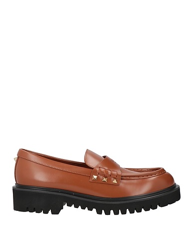 VALENTINO GARAVANI Loafers Brown Leather