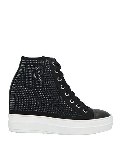 RUCOLINE Sneakers Black 80% Textile fibres, 20% Leather