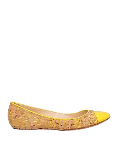 CASADEI Ballet flats GIALLO Leather, Cork